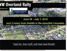 Tablet Screenshot of nwoverlandrally.com
